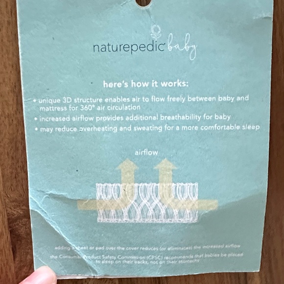 Naturepedic Breathable Crib Mattress Cover - Picture 3 of 9